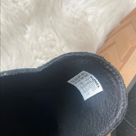 Women's Black Leather Mules Sorel - Picture 3 of 4